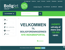 Tablet Screenshot of boliglet.dk